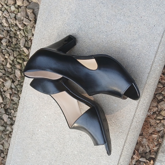 LifeStride The Caren Elegant Black Peep-Toe Heels Sz 10 - Picture 3 of 12